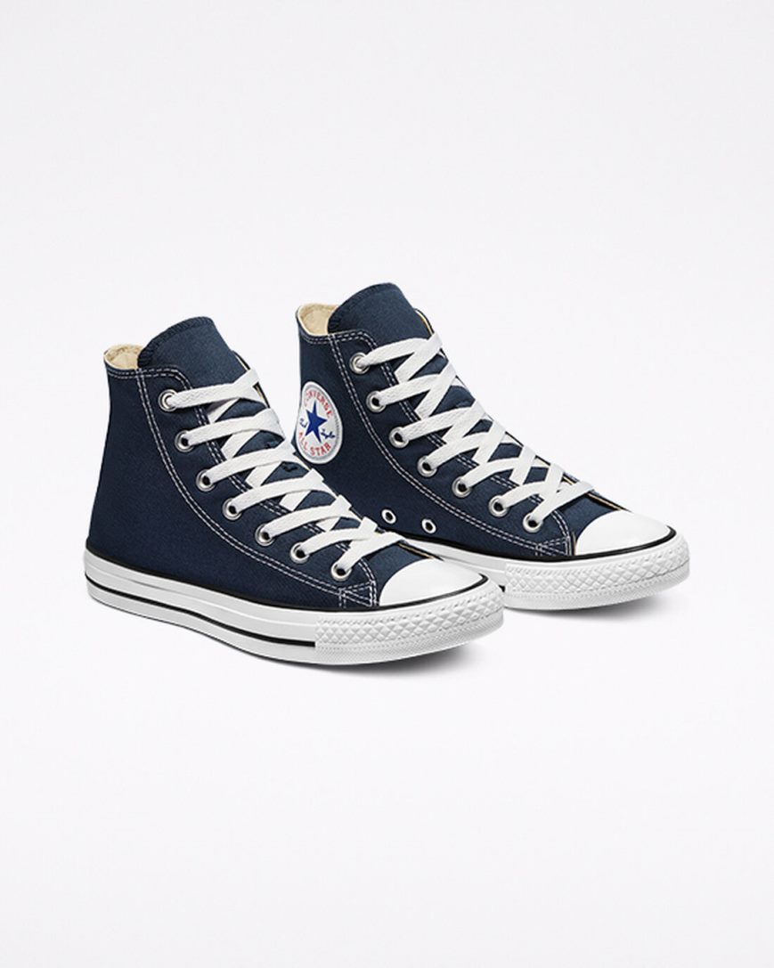 Tenis Converse Chuck Taylor All Star Classicos Cano Alto Masculino Azul Marinho | PT C003745